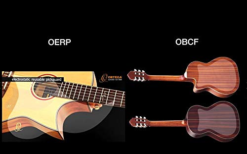 Ortega Guitars Reusable Electrstatic Rear Guitar Foil Guard - Transparent (OBCF)