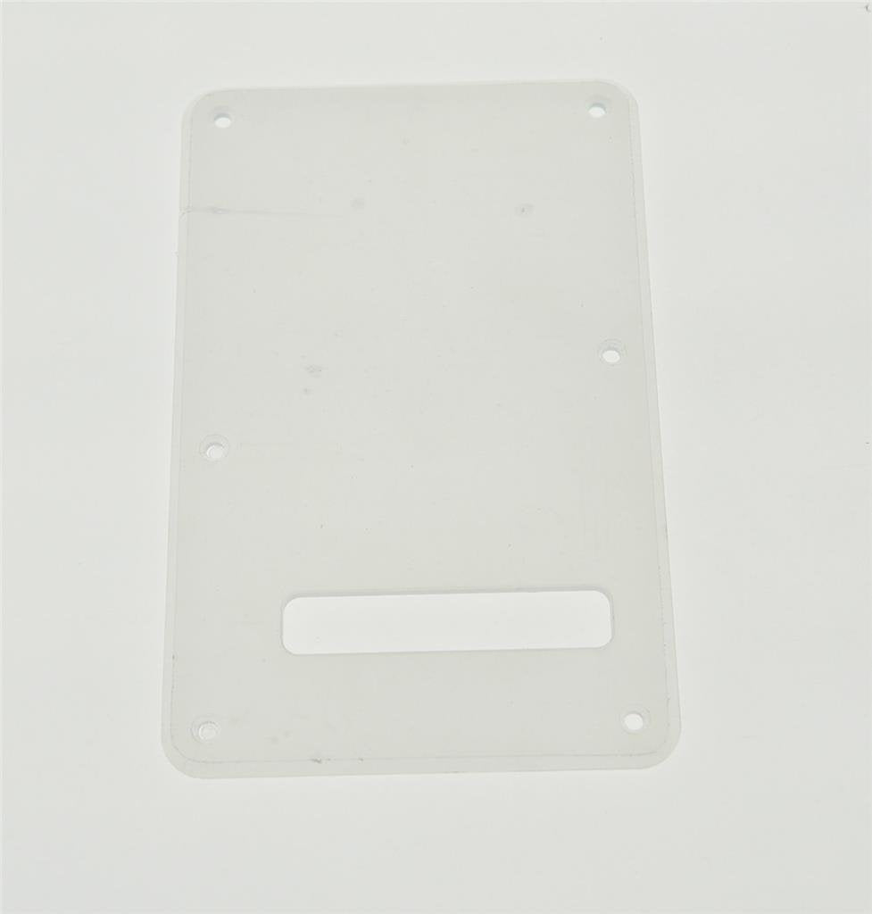 KAISH Clear ST/Strat Style Standard Guitar Back Plate ST Tremolo Trem Cover for USA Strat/Stratocaster Transparent