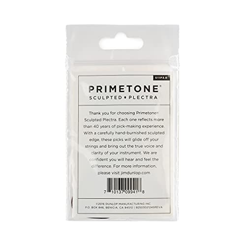 Jim Dunlop Dunlop Primetone Standard 3.0mm Sculpted Plectra-3 Pack (511P3.0)