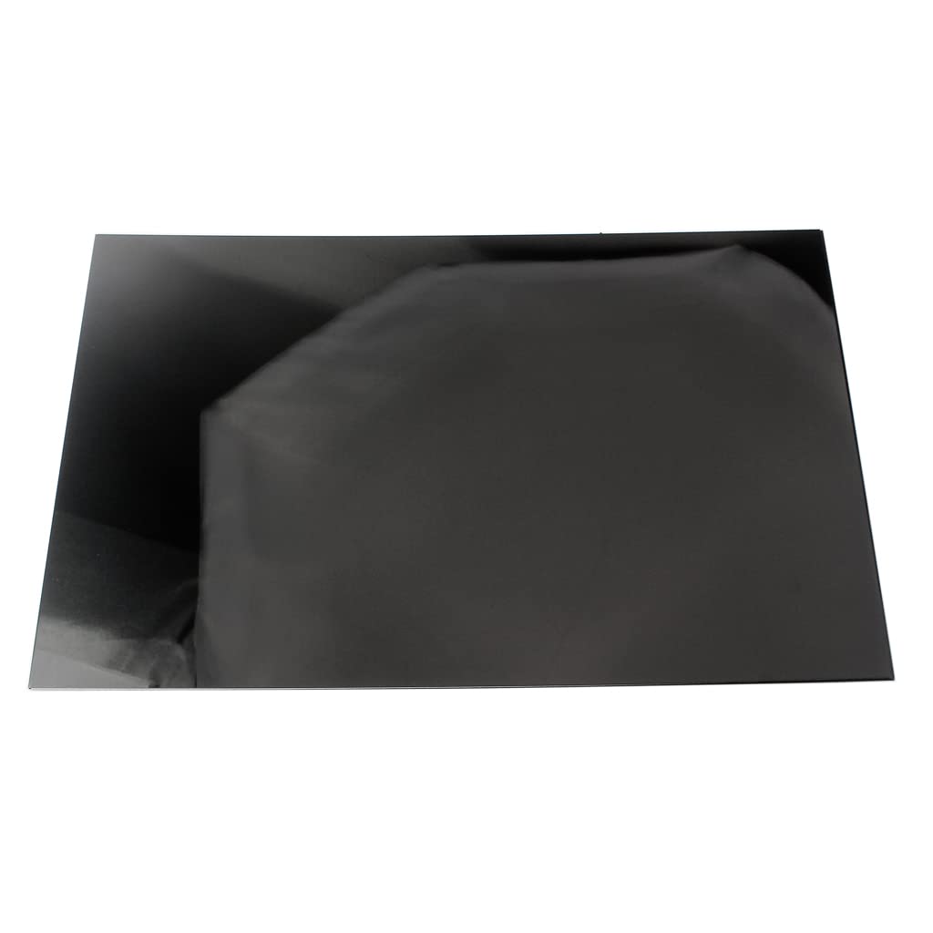 Ogdni 3-Ply Blank Guitar Pickguard Material Scratch Plate Sheet 29 * 44Cm,Black