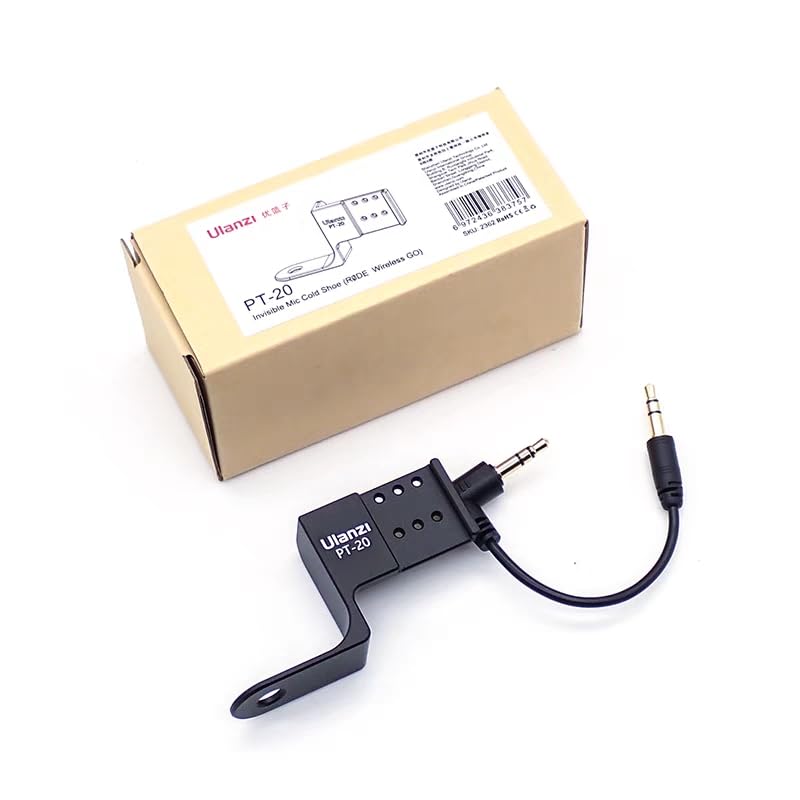 New For Insta360 X3 / One X2 X4 Invisible Mic Cold Shoe For Rode Wireless Go Microphone Holder Ulanzi Pt-20
