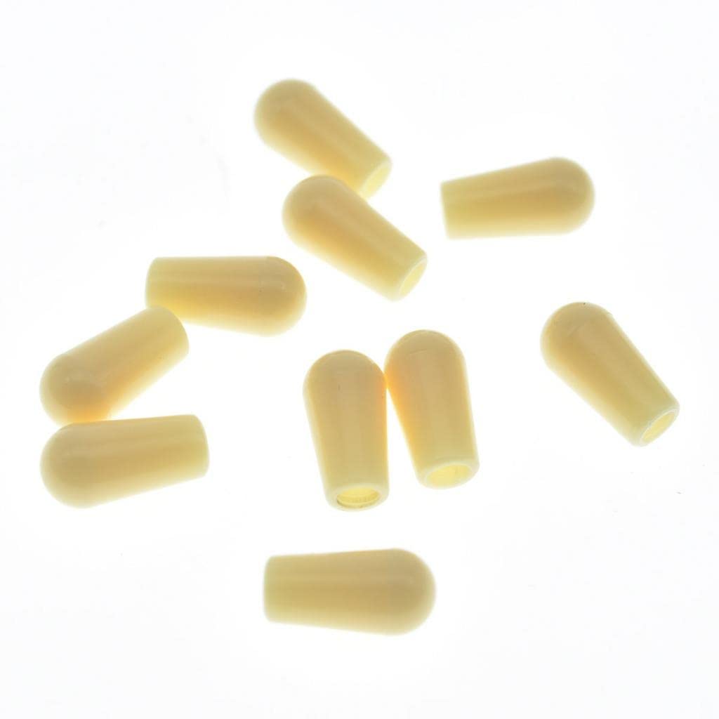 Kaish 10Pcs American Thread 3 Way Toggle Switch Tip Switch Cap Knob For Usa Les Paul Pickup Selector Switch/Switchcraft Switch L