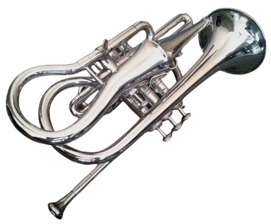 Saimusicals Cornet Trumpets For Beginner Or Advanced Players Musical Instruments For Kids & Adults Chrome Echo Cornet Attached B