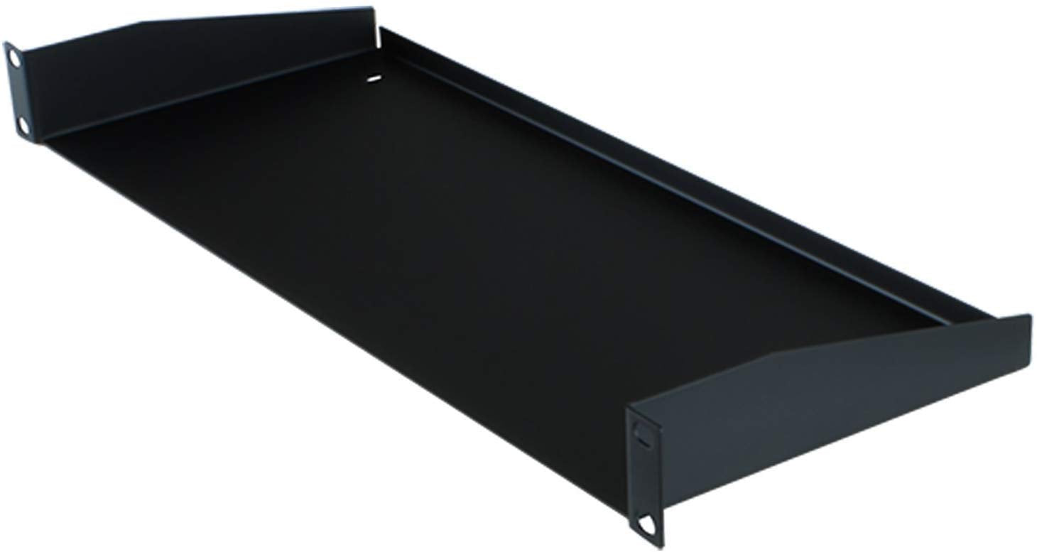 PENN ELCOM R1194 Rack Shelf Black Steel (1U, Shallow)