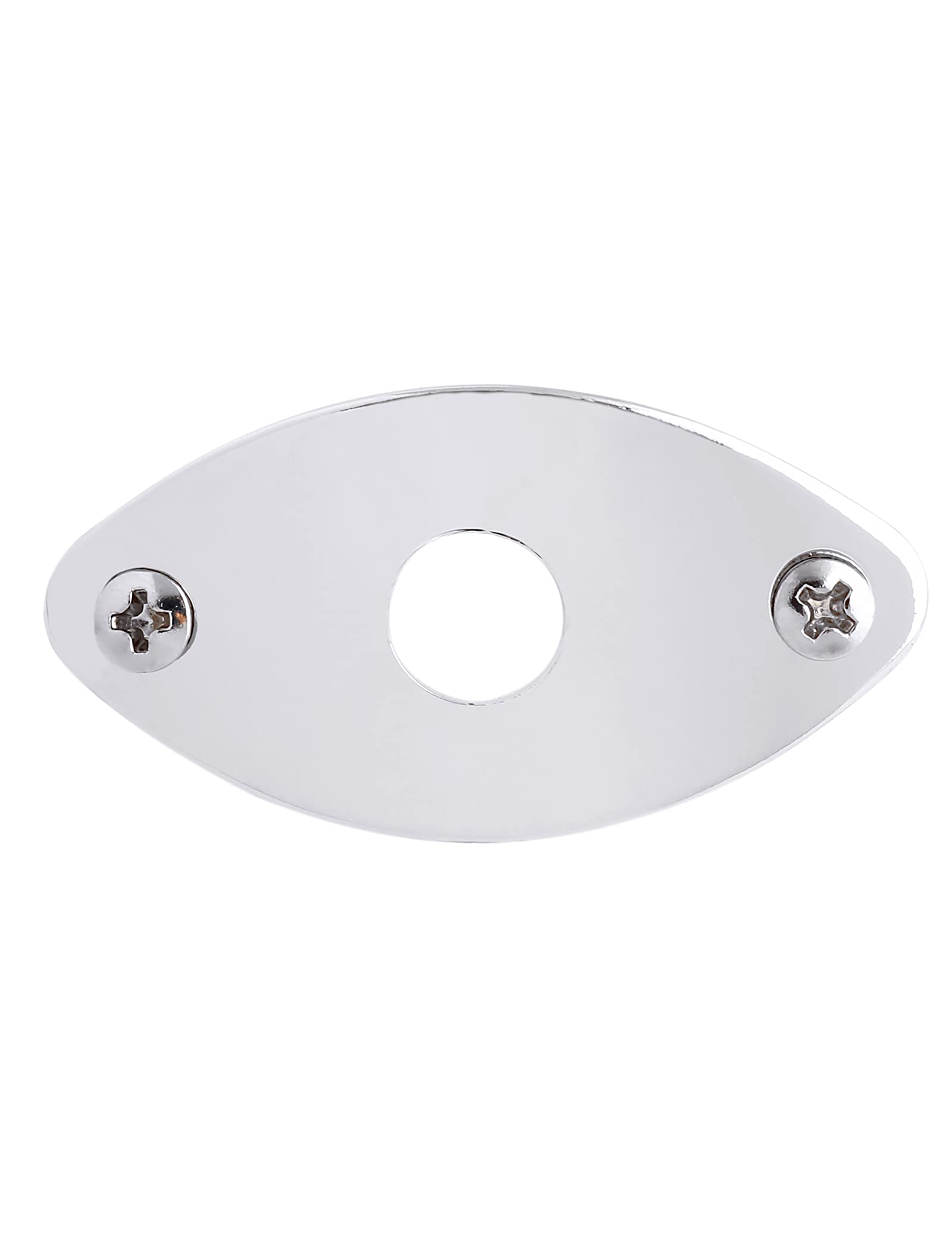 Bogart Guitar Jack Socket Plate Curved Oval Football Style Output Jack Plate Compatible with Les Paul Ibanez Jackson Guitar or B