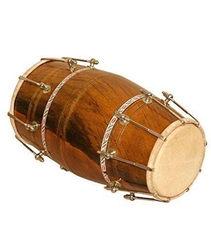 Sai Musical Bolt-Tunned Dholak,Sheesham Wood Carry Bag,Tunning Spanner