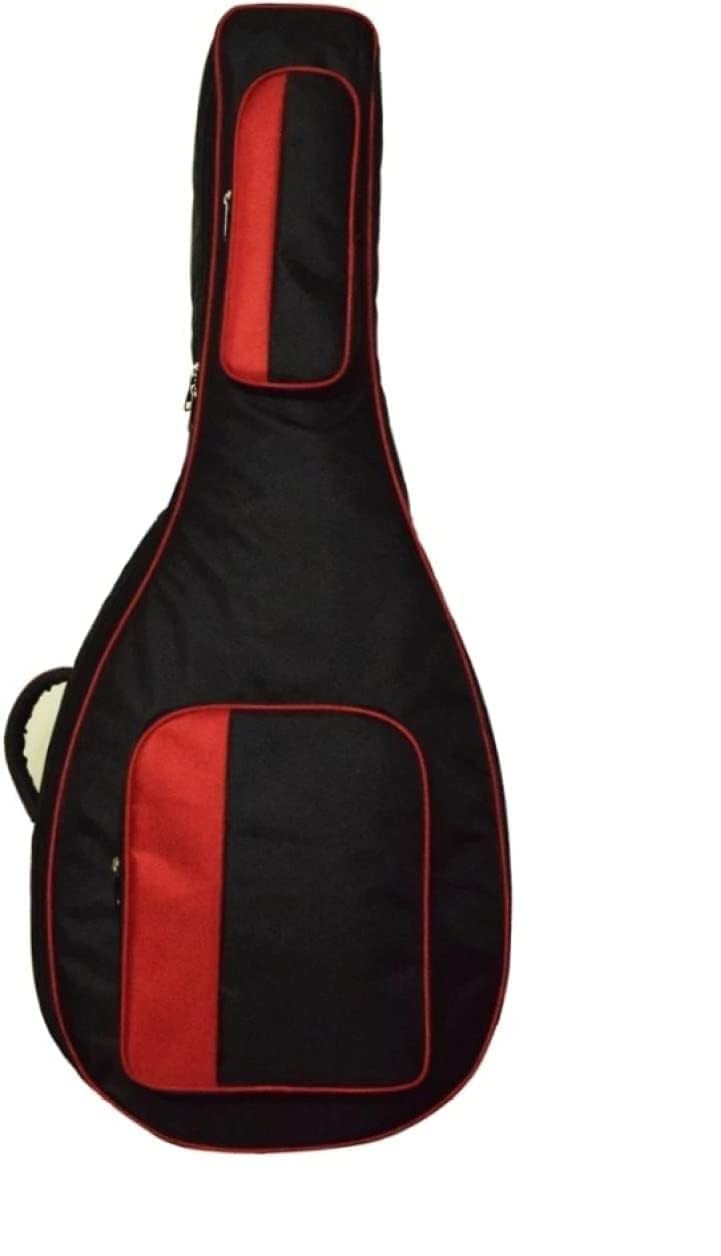 GLOW WINGS Heavy Duty Padded 1680D All Multicolor Acoustic Guitar Bag (Side RED)