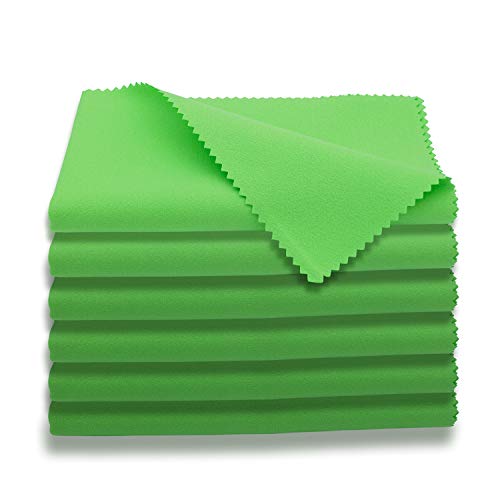 Aawipes Guitar Cloths Microfiber (6-Pack 12''X12'' Cloths) Plush Polishing Cloths For Musical Instruments Premium Cleaning Cloth