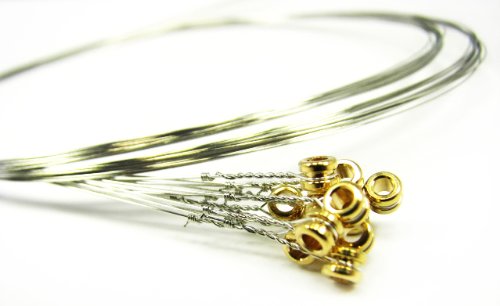 12-pack 10ga. (.010'') Plain Steel/Unwound Guitar Strings - Made in the USA!