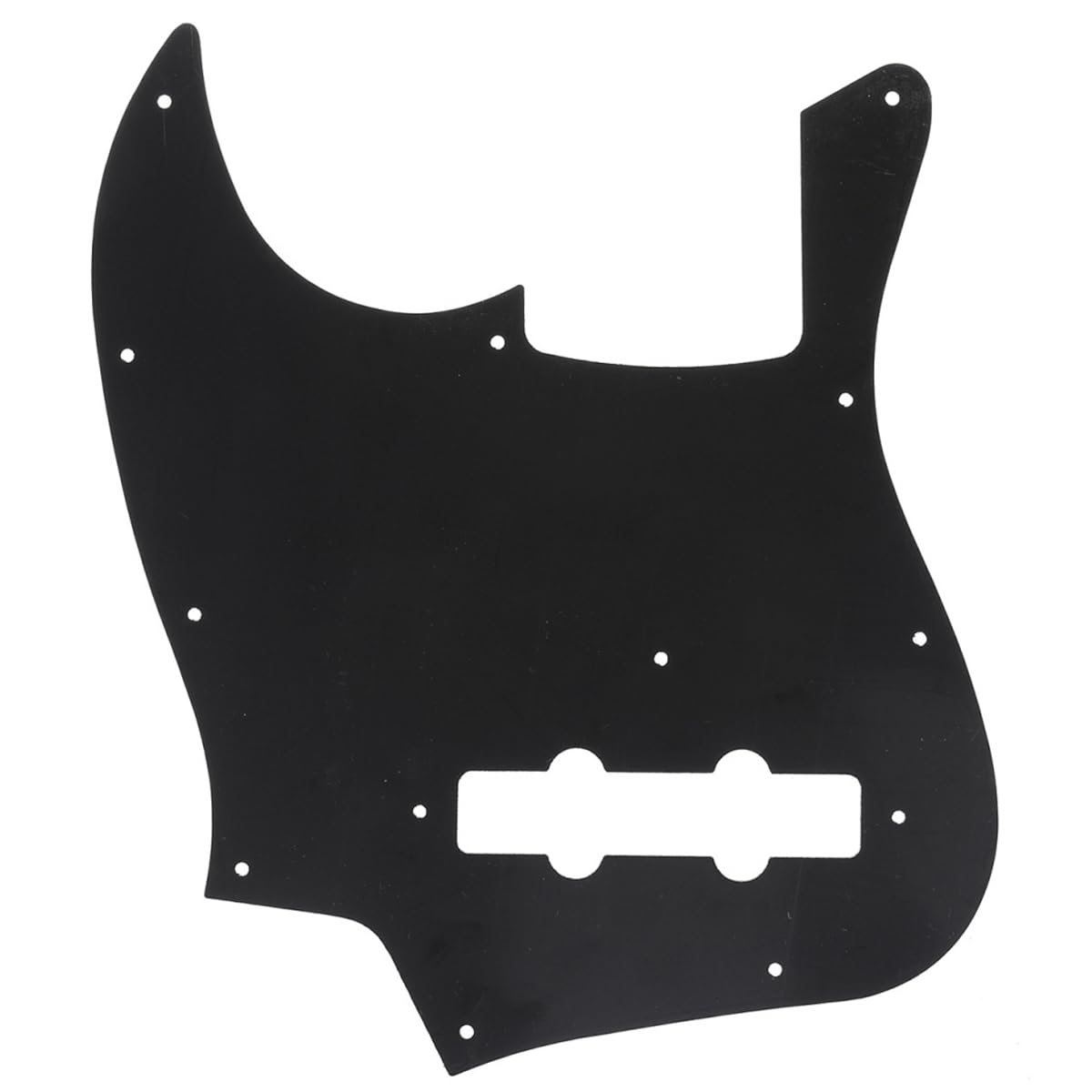 Musiclily Pro 11-Hole J Bass Pickguard for JPN Fender Japan 4-String Jazz Bass, 3Ply Black
