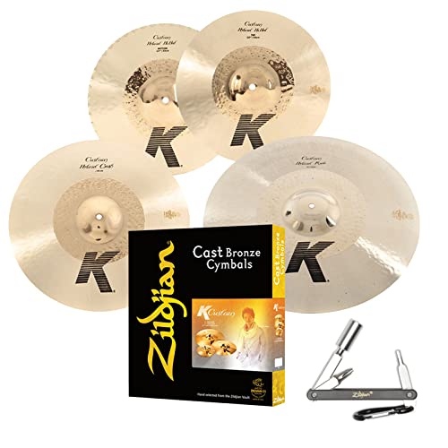 Zildjian KCH390 K Custom Hyrbrid Box Set W/ 14.25Hi-Hat 17 Crash & 21 Ride With ZKEY