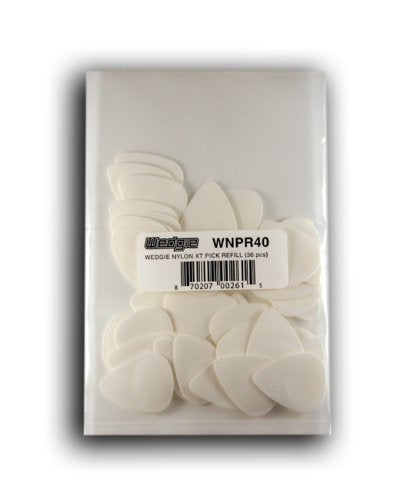 Wedgie Wnpr40 0.40Mm Wedgie Nylon Pick Refill , 36 Pieces, White
