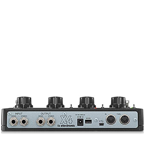 TC Electronic DITTO X4 LOOPER Simple and Intuitive Dual-Track Guitar Looper Pedal with Powerful Loop Effects