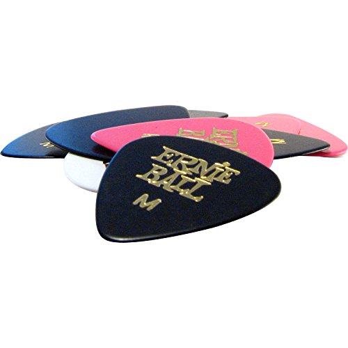 Ernie Ball Guitar Picks, Medium, Assorted Colors, 12-pack (P09178)