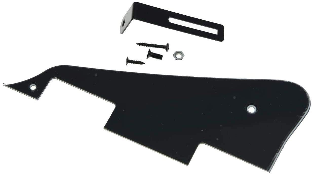 Dopro Black 3 Ply LP Guitar Pickguard with Black Bracket for Epiphone Les Paul