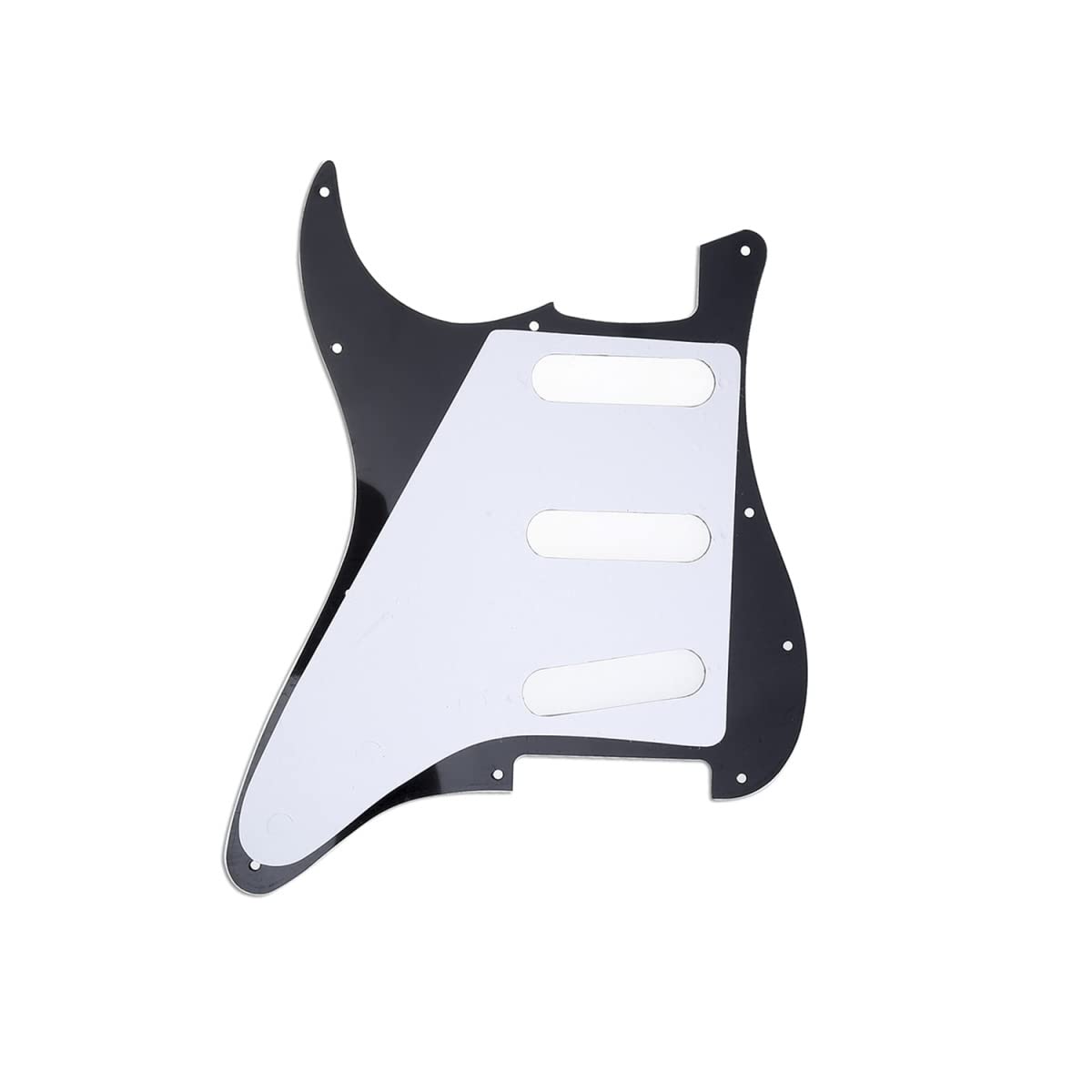 Musiclily SSS 11 Hole Strat Electric Guitar Pickguard for Fender US/Mexico Made Standard Stratocaster Modern Style Guitar Parts,