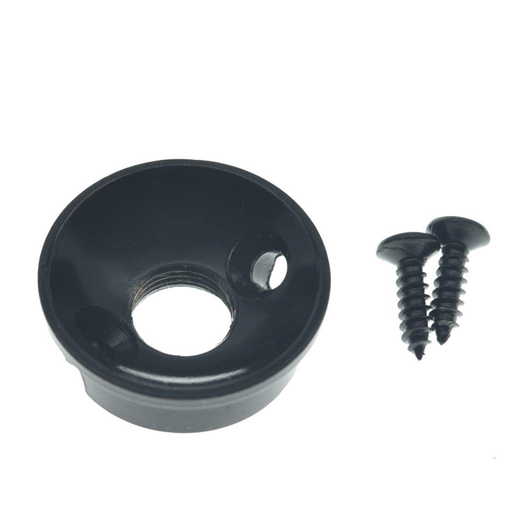 KAISH Black Brass American Thread Electric Guitar Jackplate Electrosocket Jack Plate for FD American/MIM Style Tele/Telecaster