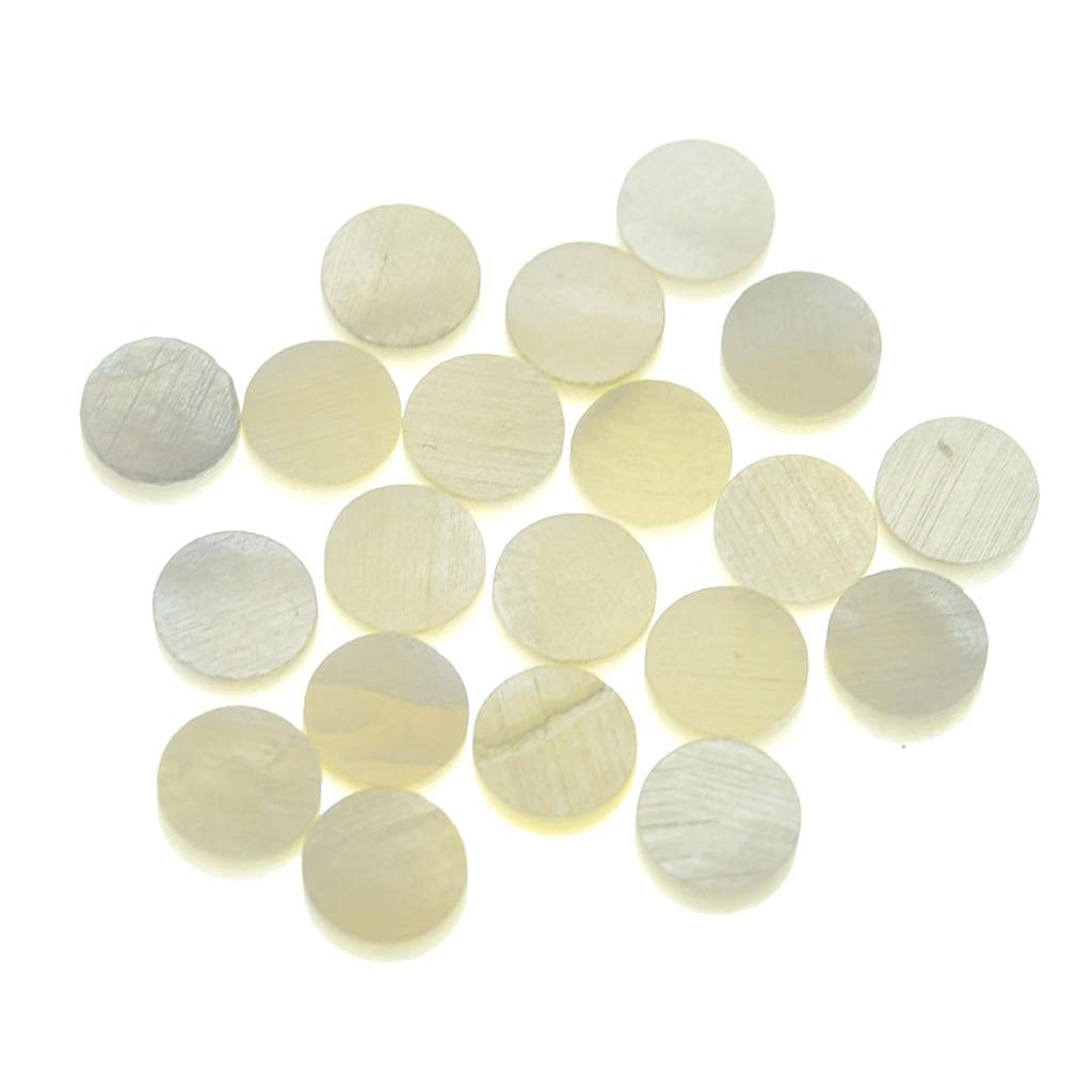 Kaish 20Pcs 5X2Mm Guitar Natural Mother Of Pearl Inlay Fingerboard Fret Dots