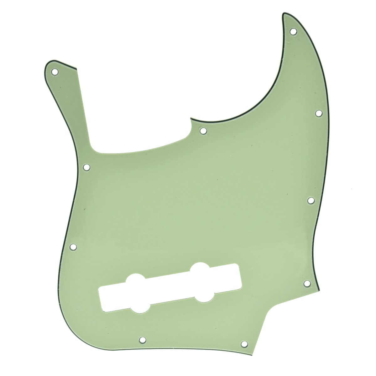 Dopro 5 String Jazz Bass Pick Guard J Bass Scratch Plate For Usa/Mexican Fender 5 String Jazz Bass Mint Green 3 Ply