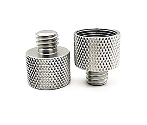 MxTong Mic Stand Adapter 5/8'' to 3/8'' Tripod Thread Screw Adapter for Microphone Stand Mount Microphone Stand Adapter to Tripo