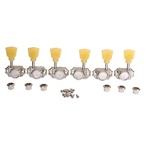 Musiclily Pro Vintage Style 3L+3R Guitar Locking Tuners String Tuning Pegs Keys Machine Heads Set for Les Paul Style Electric or