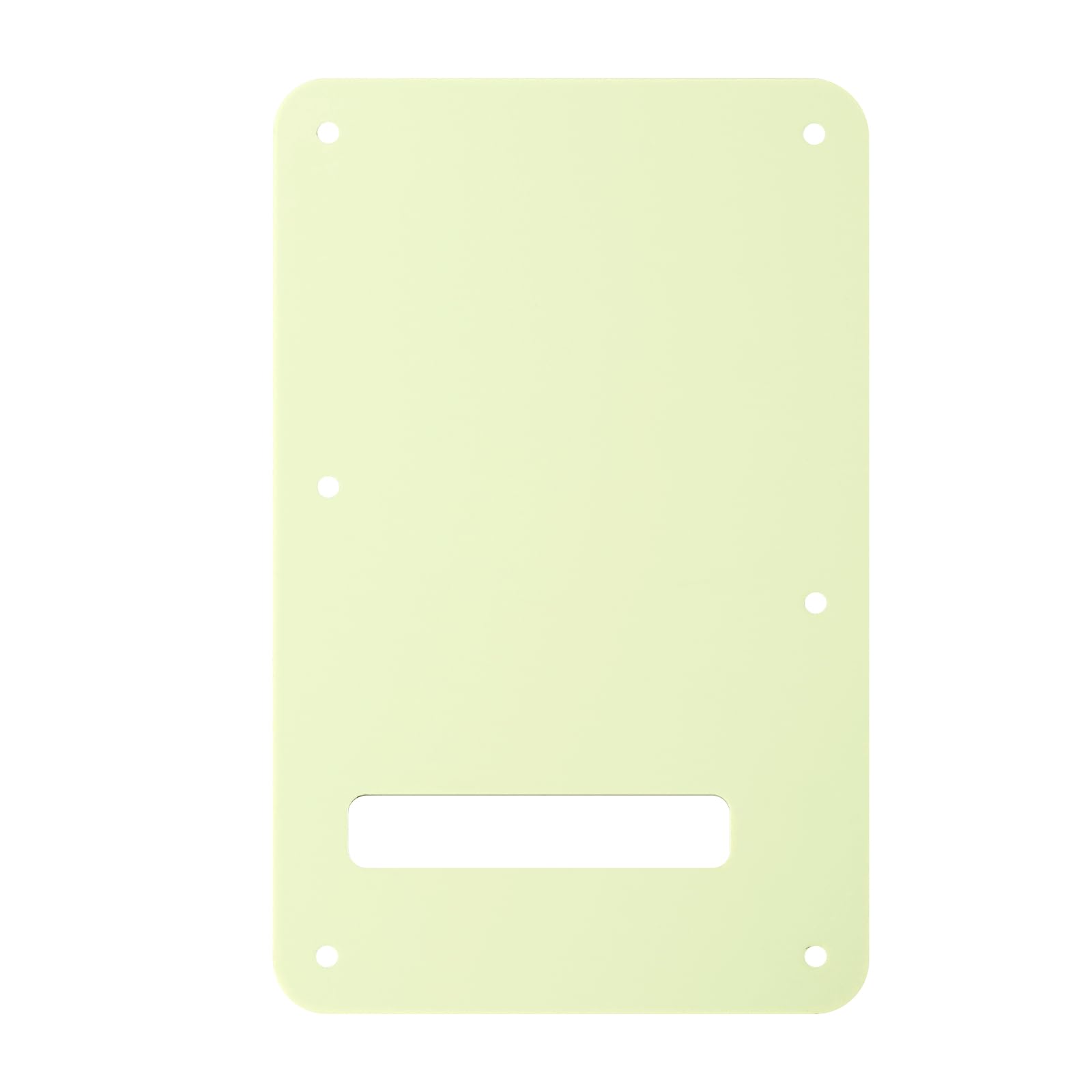 Banworks Electric Guitar 3 Ply Backplate 6-Hole Trem Tremolo Cover for USA/Mexican Fender Standard Strat ST JT/HGB-01 Vintage Gr
