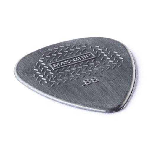 JIM DUNLOP 449P.88 Max-Grip Nylon Standard, Dark Gray, .88mm, 12/Player's Pack