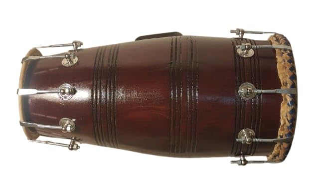 SmSai Musicals 20 To 21 Inches Naal Dholki (Wood)