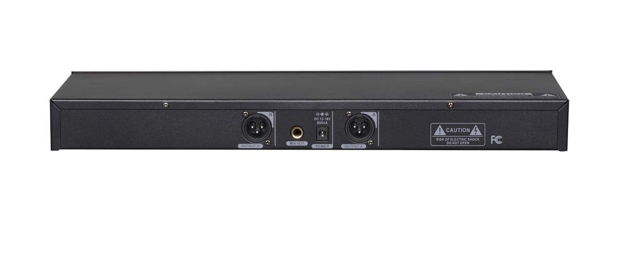 GTD Audio 2x100 Channel UHF Diversity Wireless Hand-held Microphone Karaoke Mic System F-36 (2 Hand held mics)