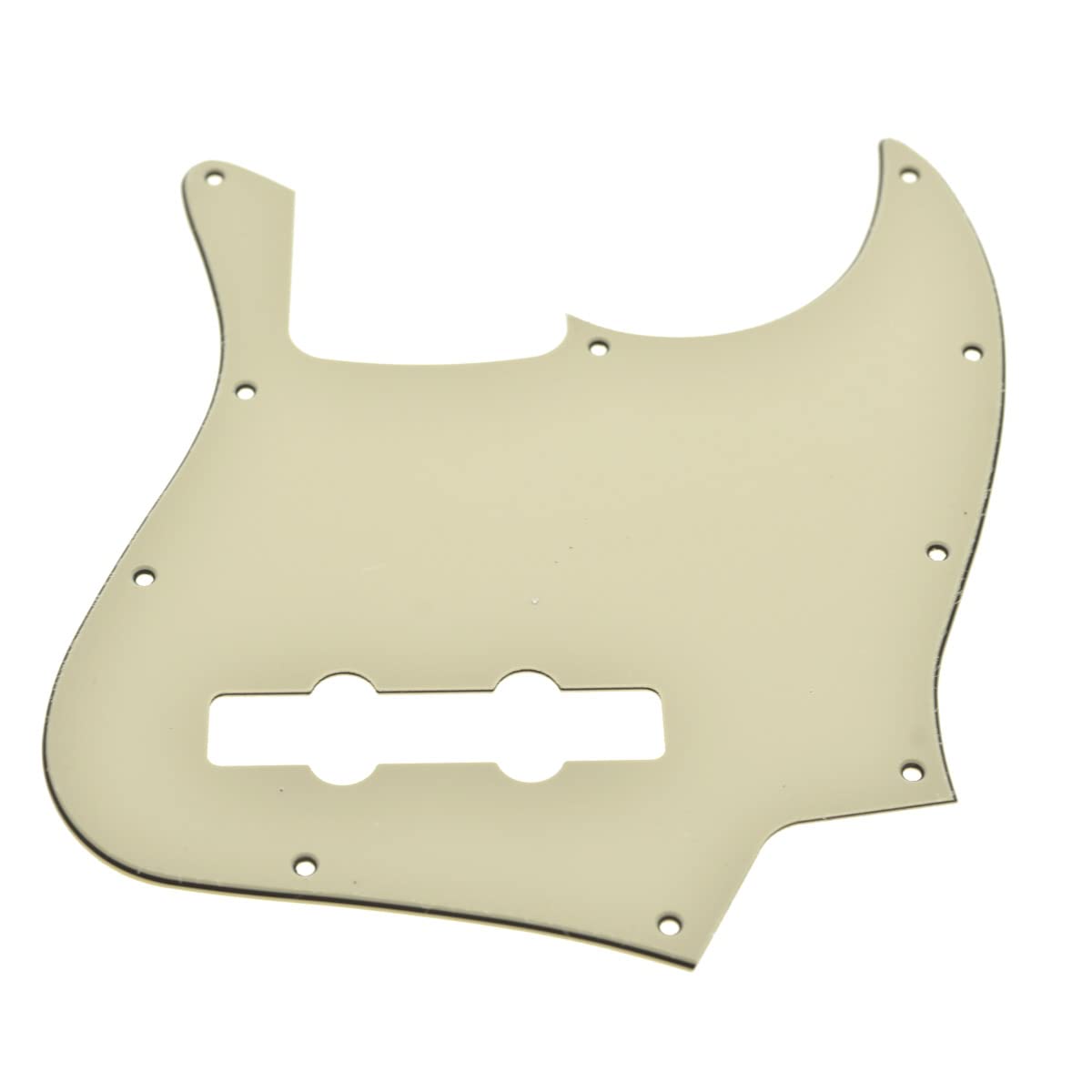 KAISH 4 String J Bass Style Pickguard Bass Pick Guard Scratch Plate for Jazz J Bass made in USA/Mexico Aged White