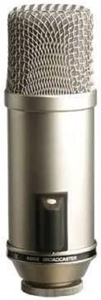 Rode Broadcaster Large-Diaphragm Condenser Microphone, Silver