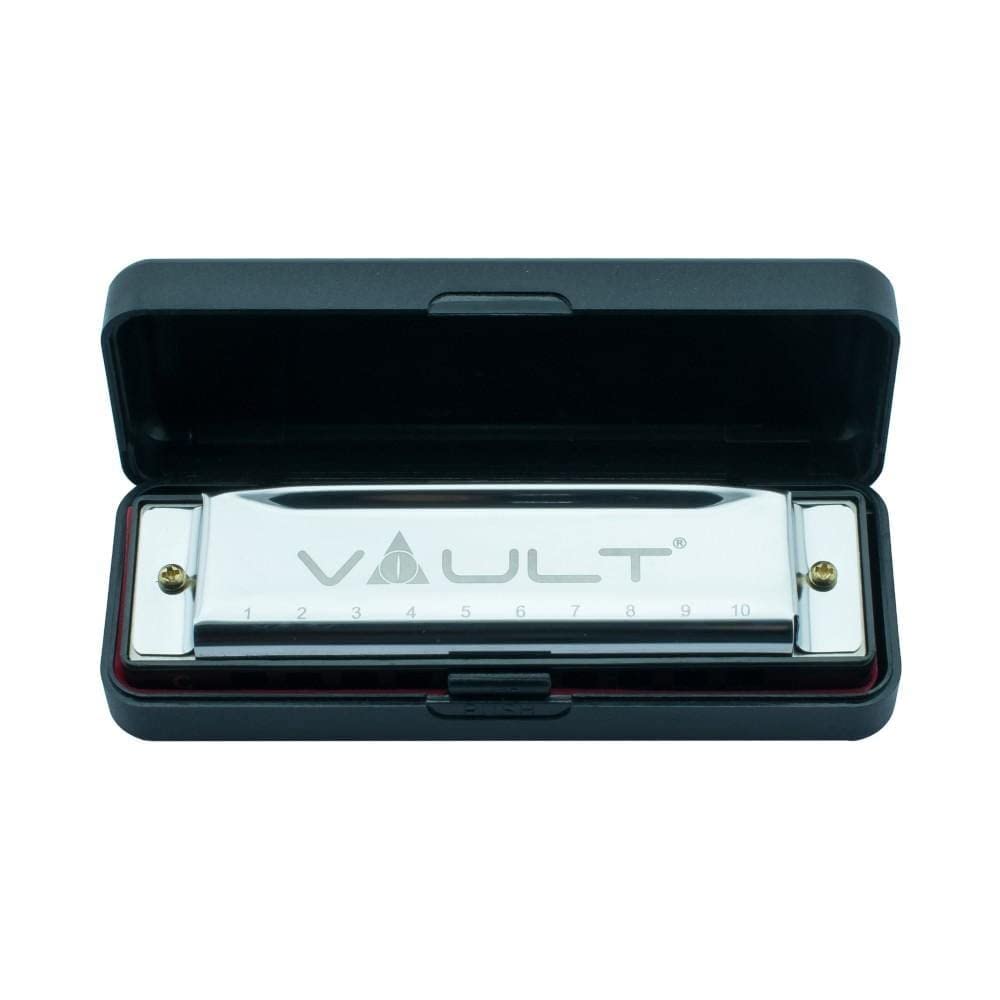 Vault HA1000 Key C 10-Hole Diatonic Harmonica/Mouth Organ For Beginner & Professional