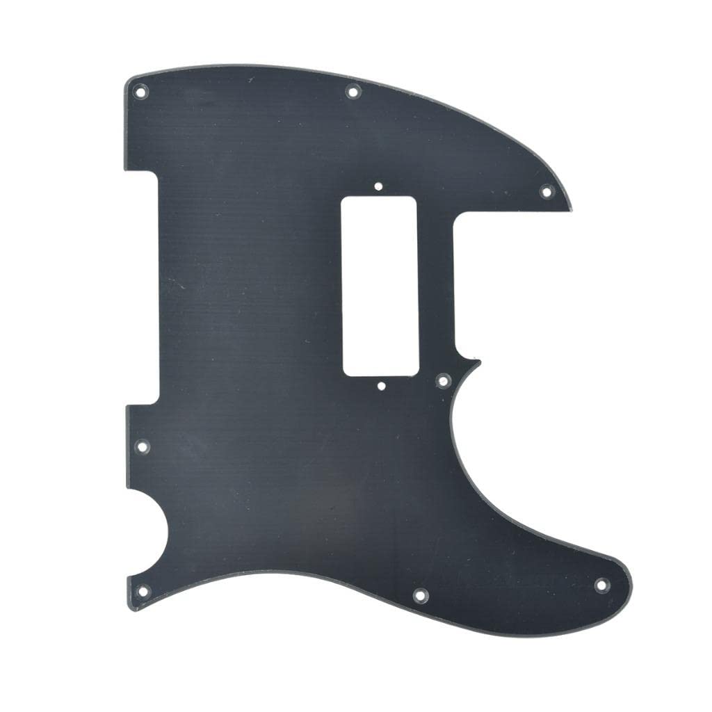 KAISH Tele Style Pickguard Guitar Pick Guard Scratch Plate with Mini Humbucker Pickup Hole for Tele/Telecaster Matte Black