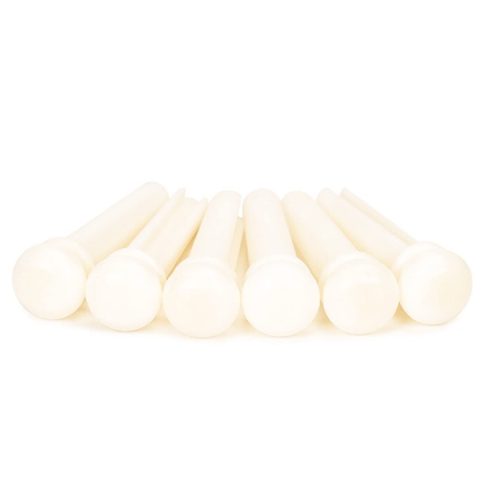 Miwayer Guitar Bone Bridge Pins Real Bone Replacement Parts for 6 & 12 String Acoustic Guitar (Pure Bone)
