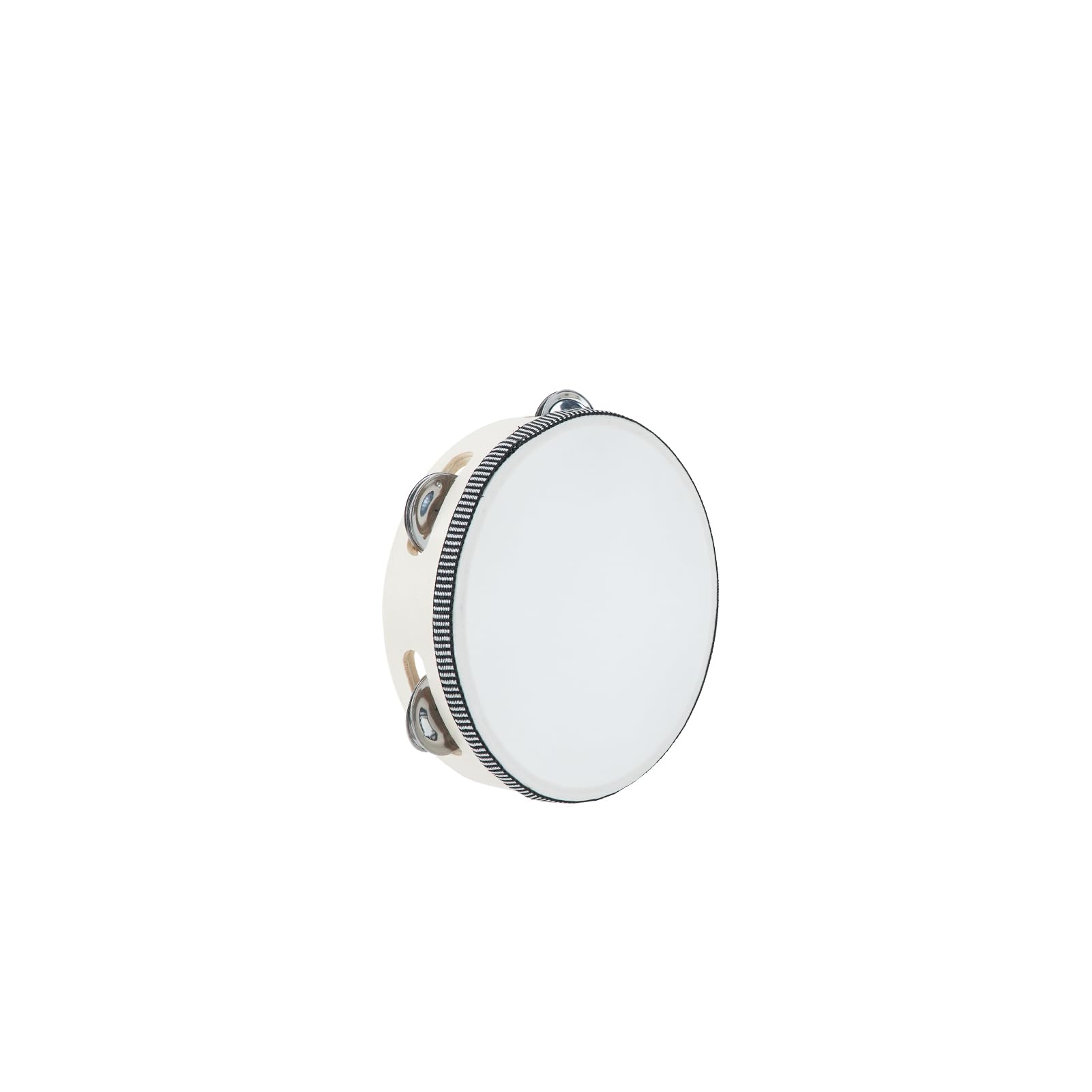6 inch Tambourine For Adults Hand Held Wood Tambourine Comes In Single Row Metal Jingles Musical Gift Rhythm Percussion Instrume