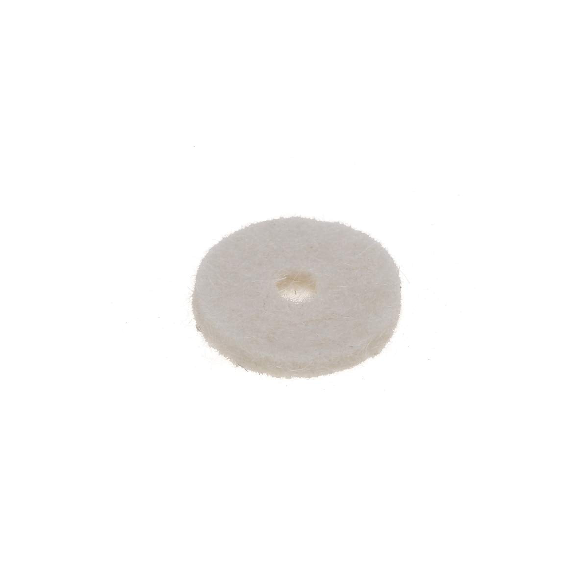 Musiclily Basic Guitar Strap Button Felt Washers, White (Set of 20)