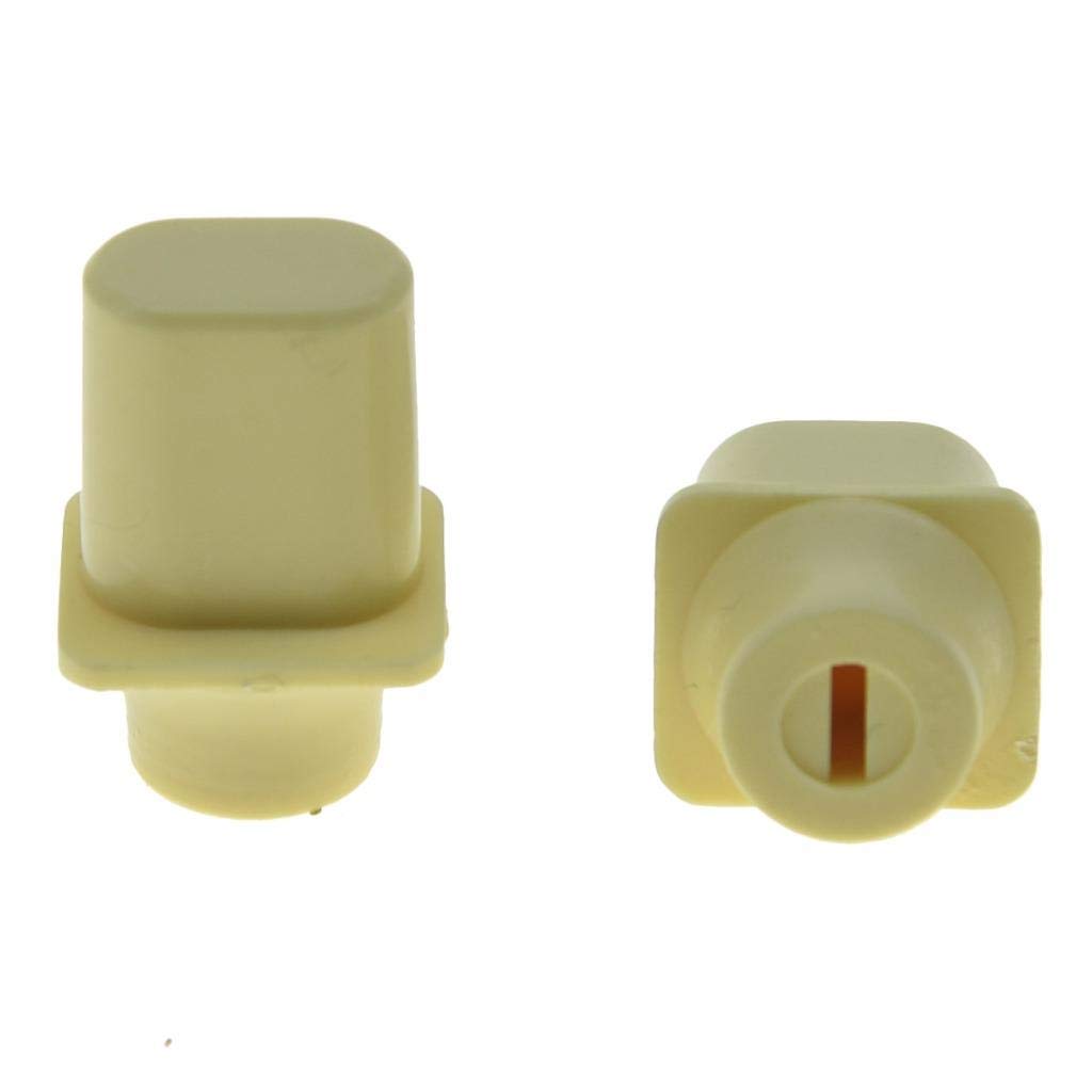 Kaish Pack Of 2 Ivory Vintage Top Hat Switch Tip 3 Way Or 4 Way Pickup Selector Switch Knobs For Teletelecaster Made In Usa