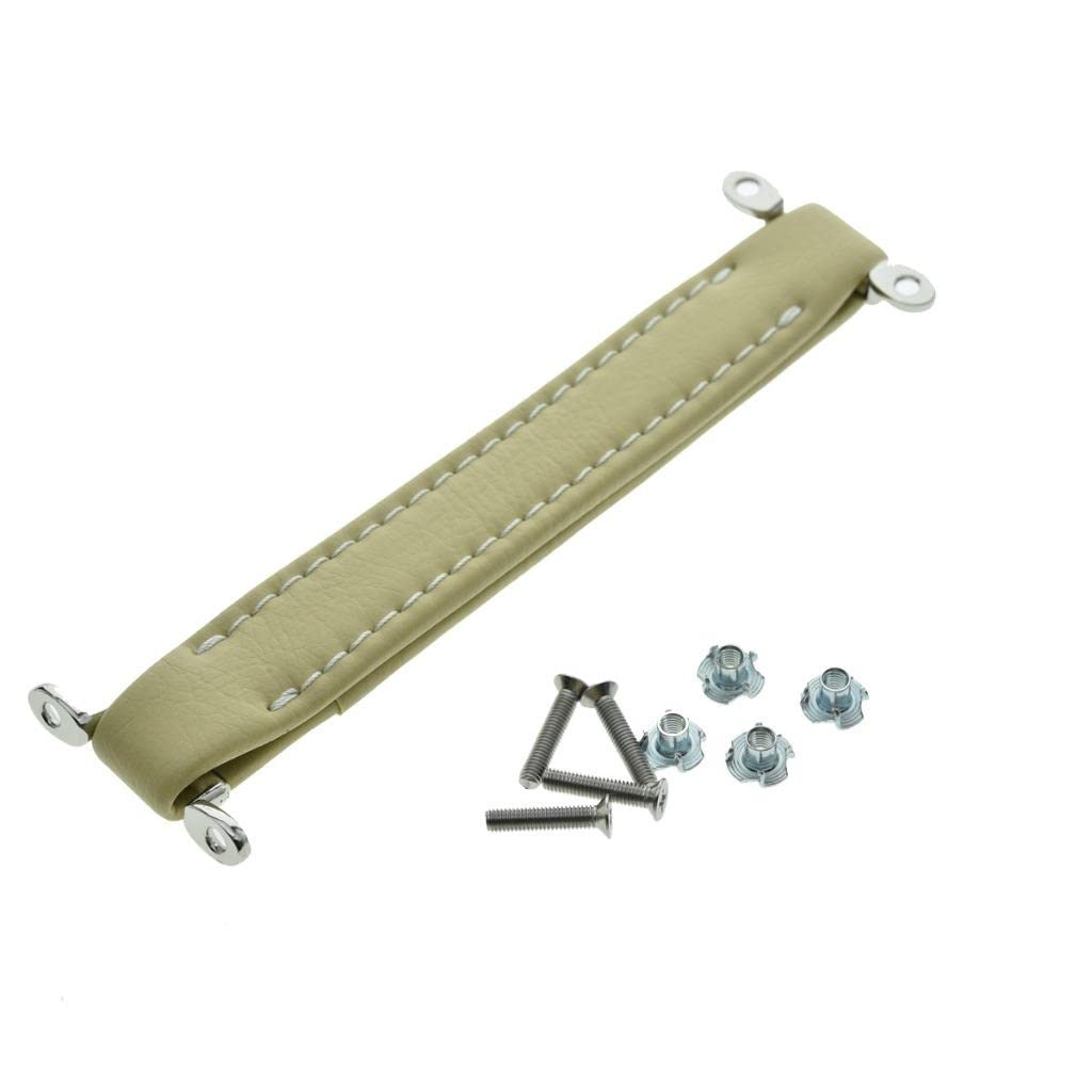 Kaish Cream Vintage Style Guitar Amp Amplifier Handle Vinyl Pvc Handle With Accessories For Fd Amplifiers