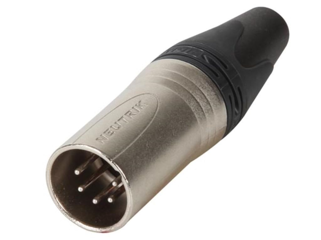 Neutrik NC5MXX 5-Pin Male Cable MT, Chrome Finish