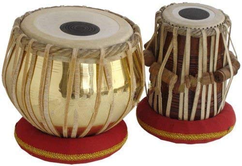 Gosaimusical Professional Wooden Indian Musical Instrument Bayan Tabla, Dayan Tabla For Beginners & Students/Boys/Girls (BRASS B