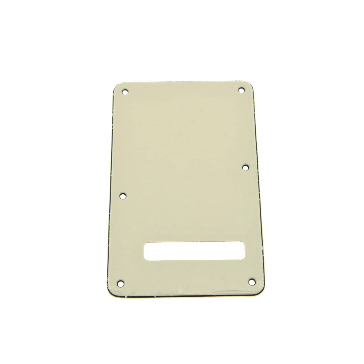 Kaish St/Strat Style Standard Guitar Back Plate St Tremolo Trem Cover For Strat/Stratocaster Made In Usa Aged White 3 Ply
