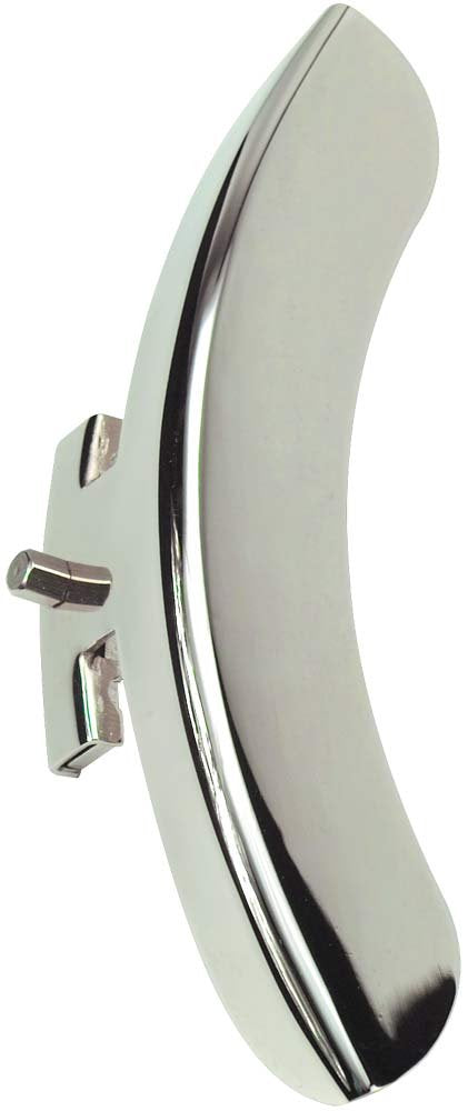 Golden Gate P-104 1930s-Style Single-leg Armrest - Nickel-Plated Brass