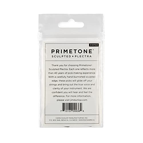 Dunlop Primetone Standard 3.0mm Sculpted Plectra with Grip, 3 Pack