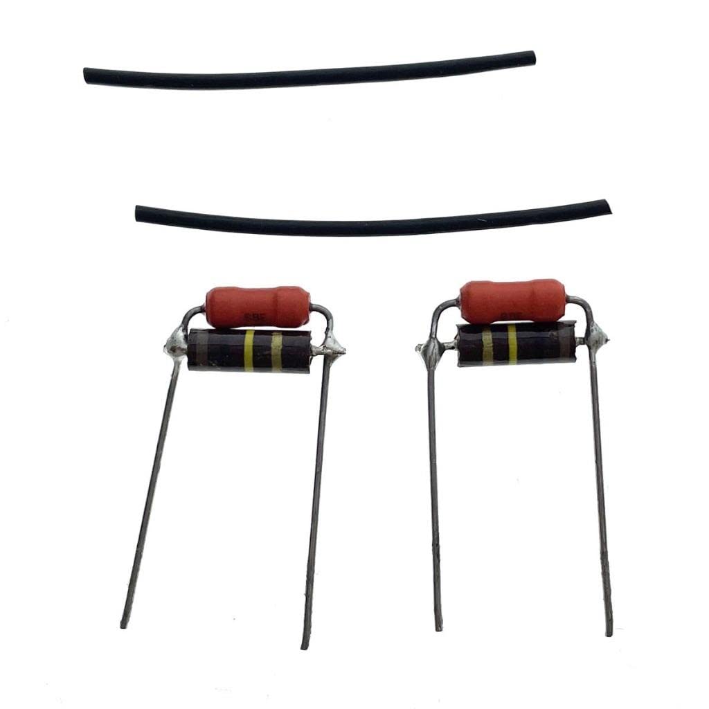 2-Pack Electric Guitar Volume Treble Bleed Circuit Kit Sbe Guitar Cap Capacitor With Allen Bradley Resistance