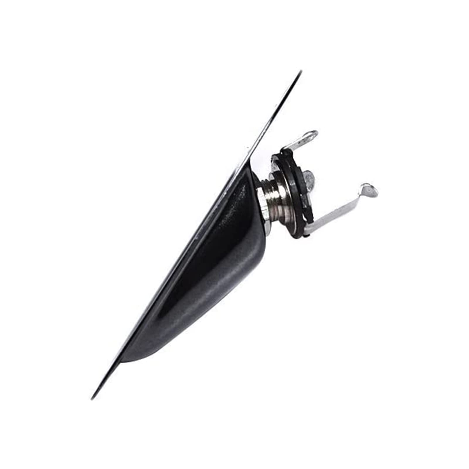 Cheerock Black Guitar Jack Plate, Guitar Input Output Jack Socket Plate, Guitar Boat Style Jack Plate, Guitar Jack Plate with Sc