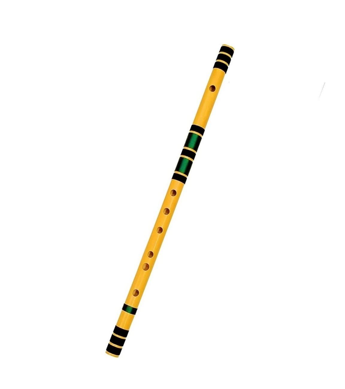 Ibda Flutes C Natural Professional/Learner/Beginner Bamboo Bansuri C Scale Green