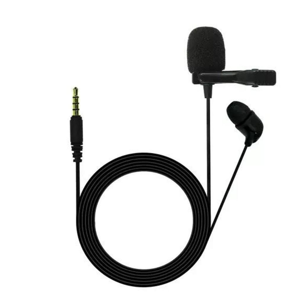 Jbl Commercial Cslm20 Auxiliary Omnidirectional Lavalier Microphone, Earphone For Calls, Video Conferences, And Monitoring, Blac