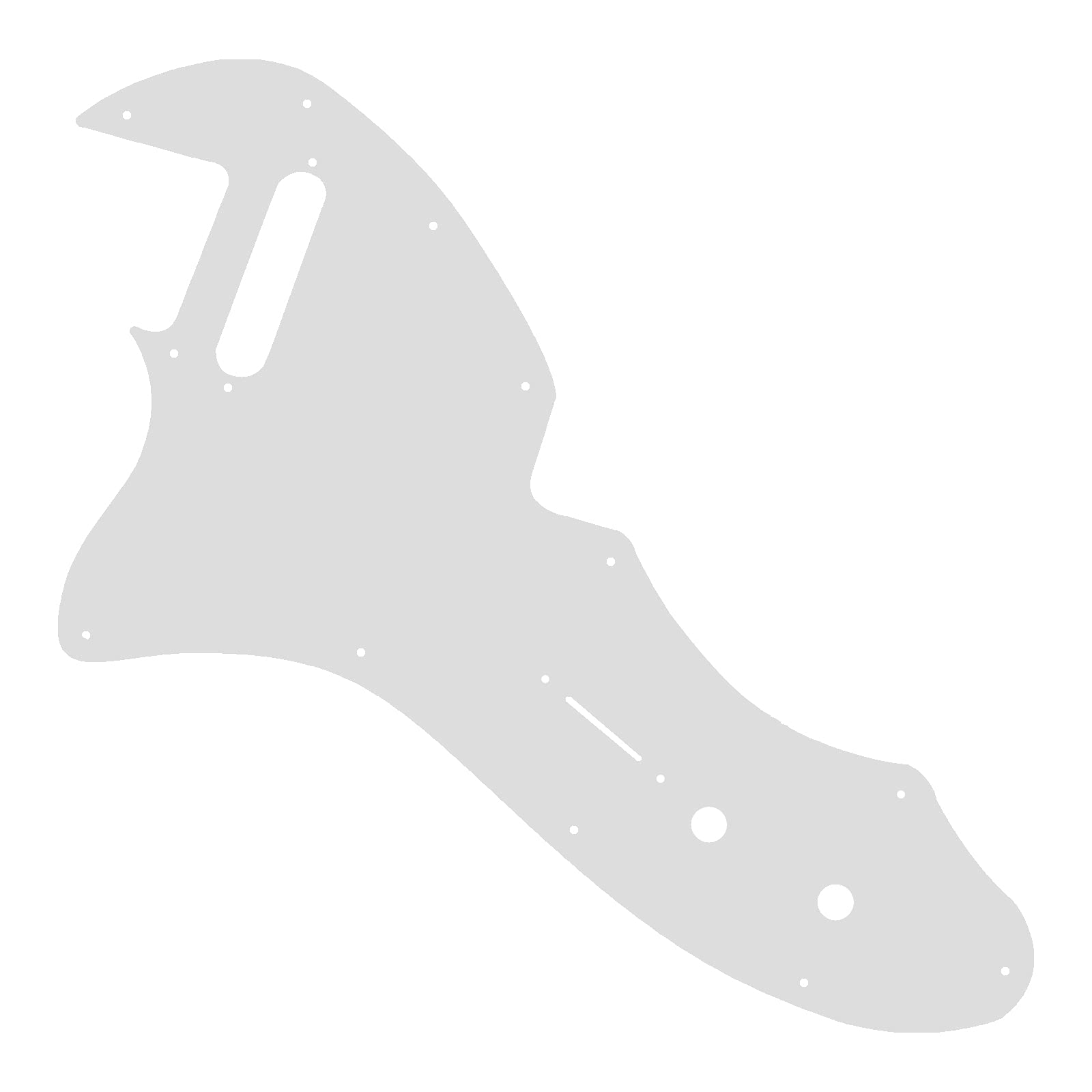 1Pcs Yootones Guitar Scratch Plate Thinline Tele Pickguard Compatible with 69 Telecaster Telecaster Thinline Re-issue Guitar Par