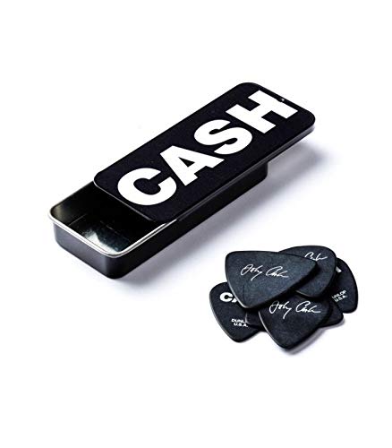 Jim Dunlop Medium-6 Johnny Cash Bold Pick Tin (26903152401)