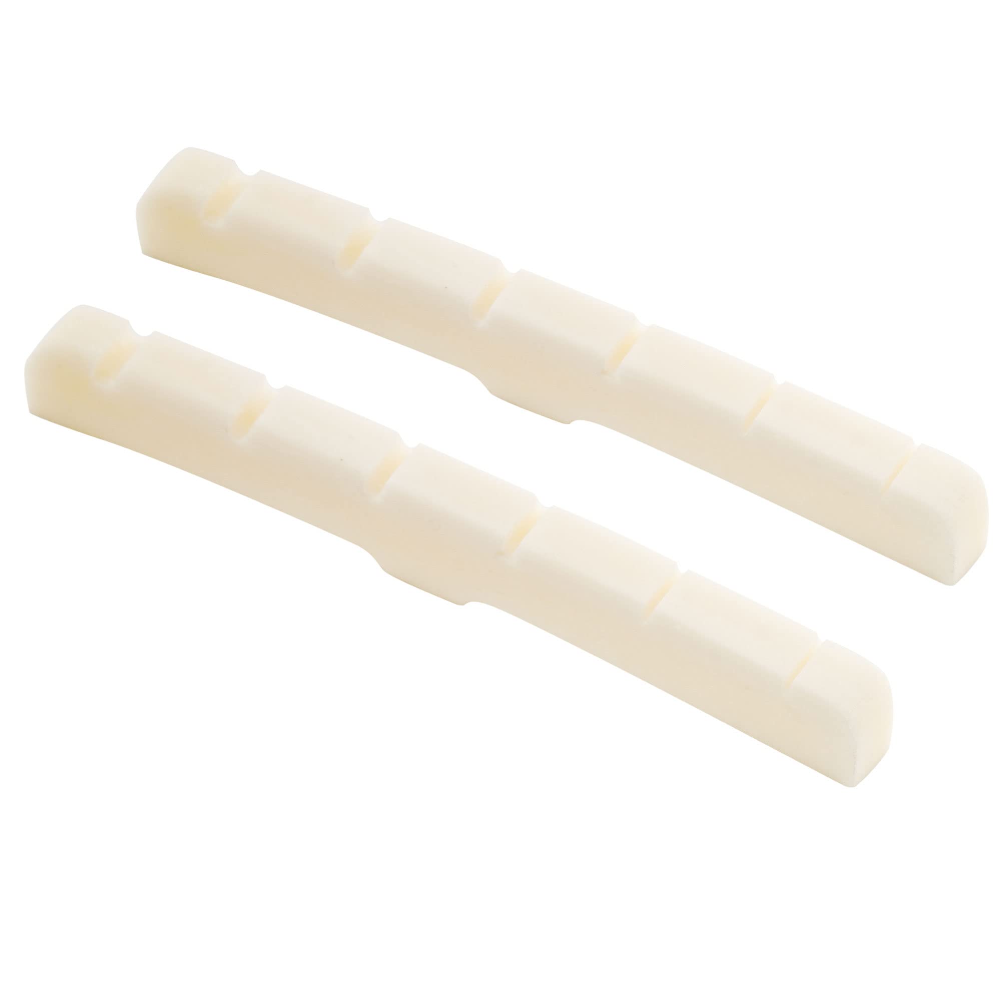 Musiclily Pro 43mm Standard ST Style Curved Bottom Guitar Bone Nut for 6 String Fender Strat and Tele Electric Guitar, 43x3.2x5.